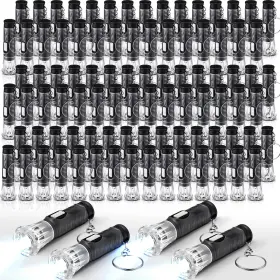 B0fc1y8vt2 Jexine 100 Mini Led Flashlight Keychain Assorted Colors Small Torch Camping