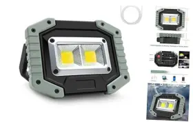 Tkk109 Jiasi Portable Led Work Light 30w 1500lm Rechargeable Waterproof Cob Floodlight
