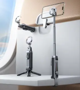 Jr-zs509 Joyroom Airplane Phone Holder Scalable And Rotatable Magnetic Plane Holde
