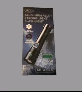 Kezu Kh-w510a Aluminum Alloy Flashlight 18650 Battery Power Display Black Kh-w510a/w511a