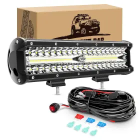 300w Kingopt 782917752387 Led Light Bar 12inch Off Road Pods Spot Flood Combo Be