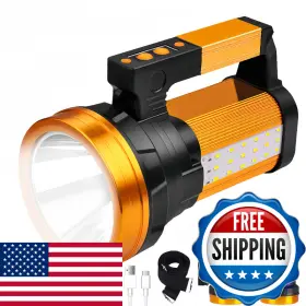 B0csfz7t5m Kinqilin 30600mah Rechargeable Spotlight 2400lm Flashlight Long Lasting 100h
