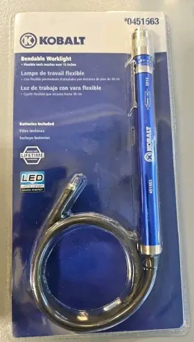 0451563 Kobalt 099198898575 Led Bendable Work Light Model Flexible Portable Bright Task