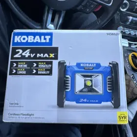 1436529 Kobalt Cordless Floodlight 24v Max Tool Only Rotating Head