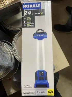 1644107 Kobalt 24v Max Li-ion Area Light Blue Black Plastic Mpn