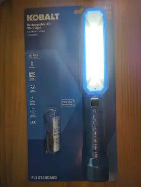 3626911 Kobalt Rechargeable Led Work Light 625 Lumens Dimmable Water Resistant