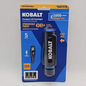 5697576 Kobalt New Compact Led Flashlight Rechargable