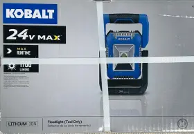 0864447 Kobalt 692042008115 Cordless Floodlight 24v Max Tool Only Rotating Head 180 Deg
