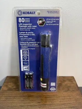 Kobalt 937481300586 0352082led Pen Light 80 Lumens With Laser