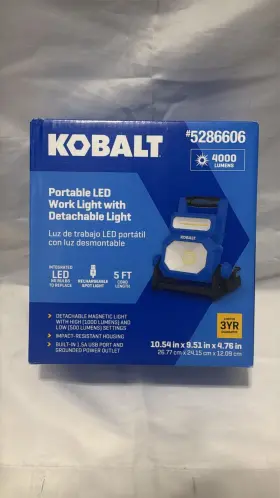 Mpl1068-l37k8040 Kobalt 3.6-volt 4000 -lumens Led Plug-in Portable Work Light