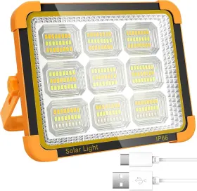 Ka-003 Kollnix 100w Solar Led Rechargeable Work Light - 12000mah Battery Powered Worklig