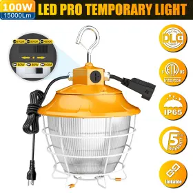 Ng-ptl-100wcd-458-ous Kukuppo Led Temporary Work Light 100w Linkable Construction Jobsite Lighting 4500k 5700k