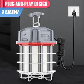 100w Kukuppo Ng-twg-100w-5k-120v-led##65 Led Temporary Work Light Industrial Construction Linkable High Bay Lights