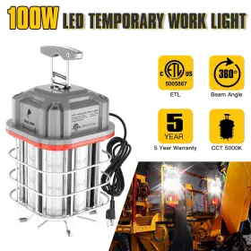 Ng-twg-100w-5k-120v Kukuppo Ng-twg-100w-5k-120v#ny56 100w Led Temporary Work Light Construction Lights Jobsite 14500lm