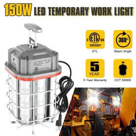 Ng-twg-150w-5k-120v Kukuppo Ng-twg-150w-5k-120v#ny56 Linkable 150w Led Temporary Work Light Construction Jobsite Lights 25000 Lumens