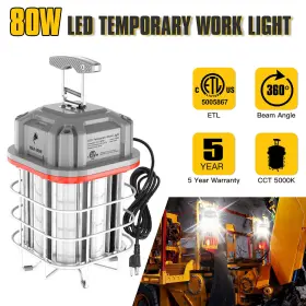 Ng-twg-80w-5k-120v Kukuppo Ng-twg-80w-5k-120v#ny56 80w Led Temporary Work Light Construction Lights Jobsite 11600lm