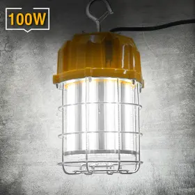 Ng-twl-100w-5k-120v Kukuppo Ng-twl-100w-5k-120v#ny04 Led Round Work Light 100w 5000k 100-277vac Yellow Us Plug Daylight