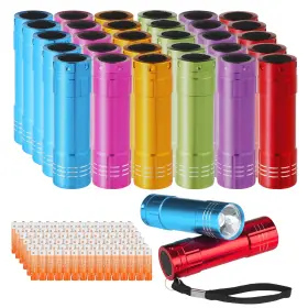 B0f4wwydvt Kunhe 30-pack Mini Led Flashlights Bulk With Batteries Aluminum Small Bright