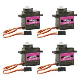 Xsh0343 Kuvanspok Mg90s 9g Servo Motor Micro Metal Gear For Robot Car Plane Rc Helicopter Arduino