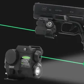 Fba-y01g-01 Lasercross Tactical Compact Green Dot Laser Sight Led Flashlight Combo With 2
