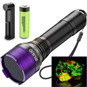 Pur365nn Lbjd 365nm Uv Blacklight Flashlight Professional 4-core High-intensity Filtered L