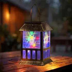 Sb3d-001 Leayokuka Solar Lanterns Outdoor Waterproof Dual Use Pathway Lights And Usb C Cha