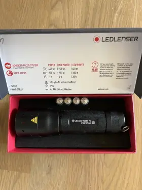 Led Lenser 058205009898 Ledlenser P7 Flashlight Torch - Gift Box Holster Strap New