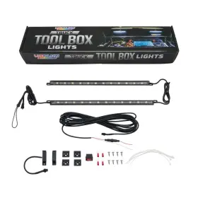 Ledglow 842383105848 2pc White Truck Tool Box Led Lighting Kit For Work Utility Trucks