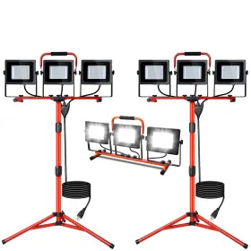 Yu1132b Ledmo 30000lm Led Work Lights With Stand 3 Adjustable Head Shop Flood Ligh