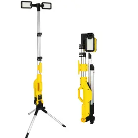 Mx-5085 Lidefox Rechargeable Cordless Led Work Light With Stand 8000 Lumen Portable Porta