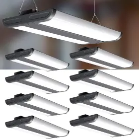 Hb-m040607bm Lightdot 2ft Led High Bay Shop Lights 100-277v 8 Pack Black