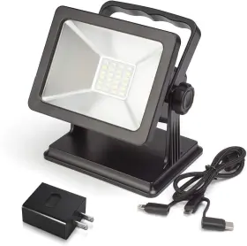 Lighting 798881411854 Rechargeable Led Work Light With Magnetic Base 30w Idea Waterproof Spotlights Ou