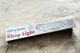 Lights Of America 755277080452 Vintage 4 Classic Hanging Shop Light 2 Tube Fixture New