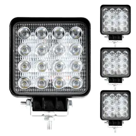 Wl-080s-fl-ufa Lite-way 4 4pcs Inch Led Pods Ip67 5600lm Work Lights For Truck Tractor Atv U
