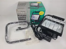 He-444 Liteaide 042741004442 New Universal 500 Watt Quartz Halogen Portable Lighting System