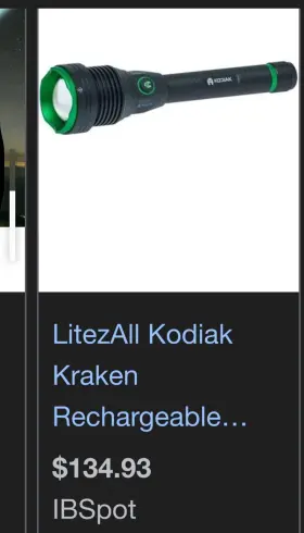 26055 Litezall Kodiak Kraken Tactical Floodlight With Power Bank 6000 Lumens
