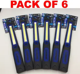 Litezall 430001923310 Illumibrite Cob Led 2-mode Magnetic Work Light Slim Design Pack Of 6