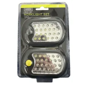Living Solutions 049022637672 Led Worklight Set 2 Work Lights/flashlight Black Battery Operat
