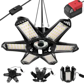 Livowalny 711181839067 Led Work Light For Milwaukee 18v Battery 68w 6800lm Garage Li