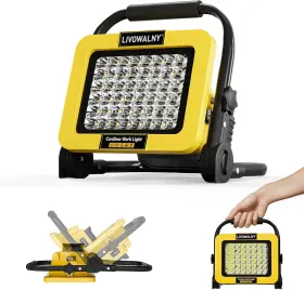 Sku070980001-us-fba-8 Livowalny 60w 6000lm Work Light For Dewalt 20v Battery Cordless Flood Camping H
