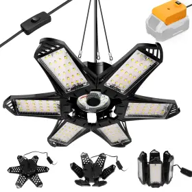 Sku13008 Livowalny Led Work Light For Dewalt 20v Battery 68w 6800lm Garage Flood And Ceiling Li