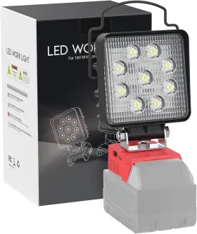 St-ting-l814 Livowalny Portable Led Work Light For Milwaukee 18v Battery 48w 4800lm Cordless
