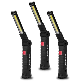 Lmaytech 708082108439 Gifts Men 3pack Led Flashlight Rechargeable Work Lights Magnetic Base