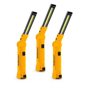 Sj-008 Lmaytech 3 Pack Rechargeable Led Work Lights With Magnetic Base And 360 Rotation 5 M