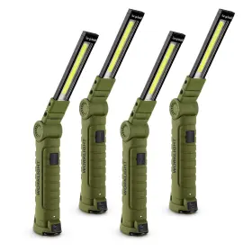 Sj-011 Lmaytech 4 Pack Rechargeable Led Work Lights With Magnetic Base And 360 Rotation 5 M