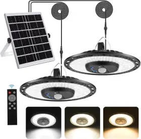 Tyn-11819 Lovelylly Solar Shed Light 5 Modes Motion Sensor Ip65 Outdoor Waterproof Dimmable Rem