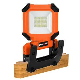 Lo-cwl-009o Lovork Led Rechargeable Work Light With Clamp 15w 2000lm Portable Flood Ipx4