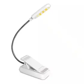 Lukyamzn 313112562565 Classic Clip-on 3.7 Volt 50 Lumen Integrated Led Reading Clamp Work Light Batter