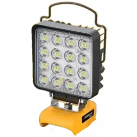 Lukyamzn 711181431186 60w 6000 Lumens Cordless Led Work Light For Dewalt 20v Battery With Usb And Type