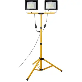 Ph01227b131 Lukyamzn 110v 10000 Lumens Led 100w Dual Head With 14 Ft. Power Cord Work Light Metal